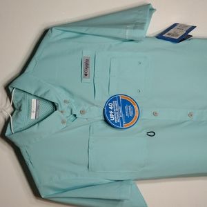 Columbia PFG Youth Large Mint Green